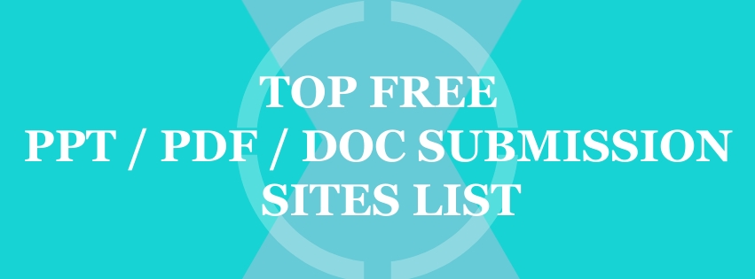 PPT PDF DOC Submission Sites List